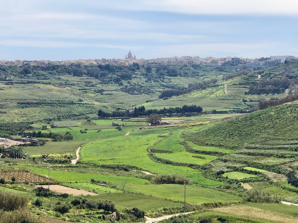 Paysage typique de l'Île de Gozo, à la fois historique et rural 